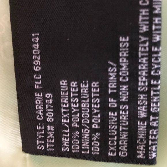 NWOT Liz Claiborne Studio Trench Coat, Size Small, Mint Green - Picture 11 of 14